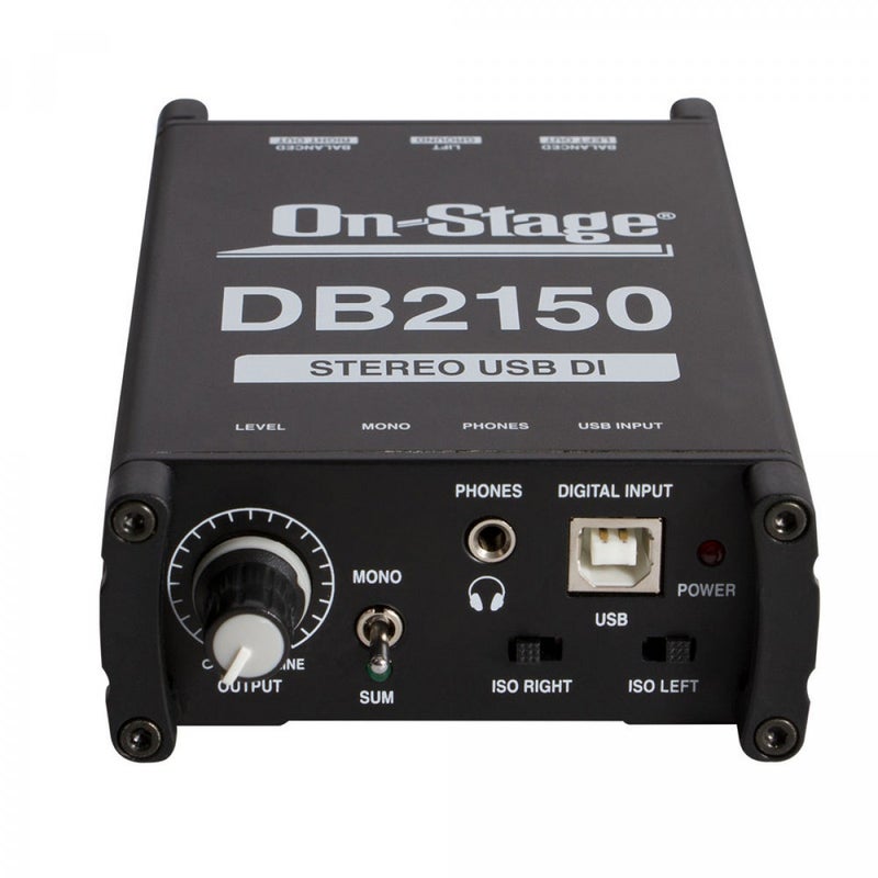 OnStage On-Stage DB2150 Passive Stereo USB DI Box - Image 2